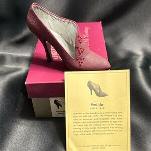 Just The Right Shoe Burgundy Heels